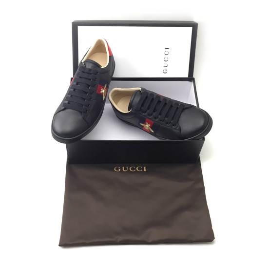 Gucci, Heren Sneakers, Zwart Bee