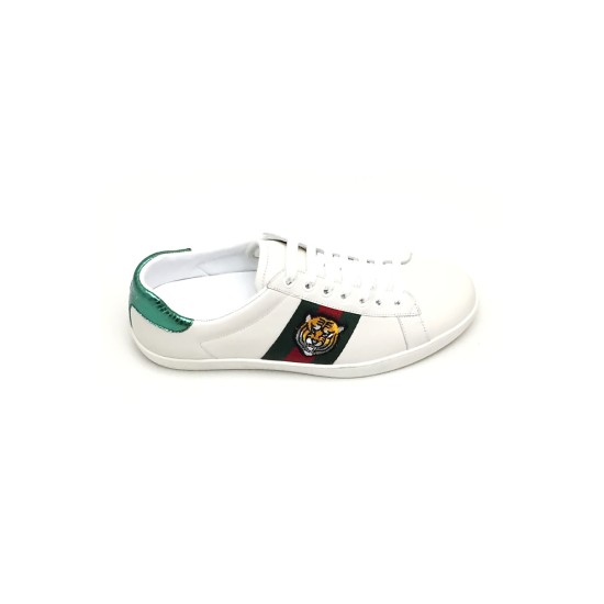 Gucci, Heren Sneakers, Wit Tiger