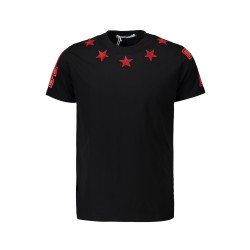 Givenchy, Heren T-Shirt, Zwart Stars