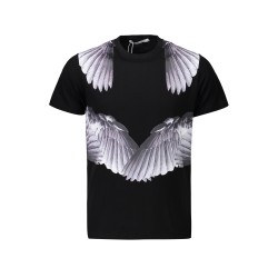 Givenchy, Heren T-Shirt, Zwart Wings