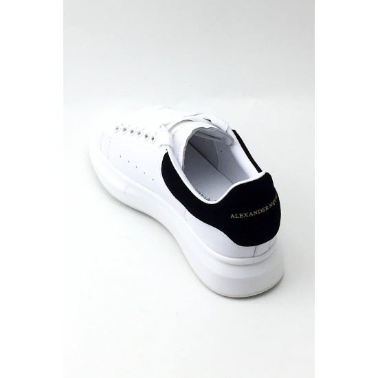 Alexander Mcqueen, Heren Sneakers, Wit Zwart Oversized