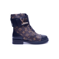 Louis Vuitton, Dames Boots, Zwart Bruin