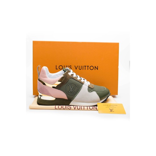 Louis Vuitton, Dames Sneakers, Groen Roze