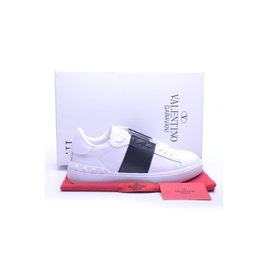 Valentino, Dames Sneakers, Wit Zwart