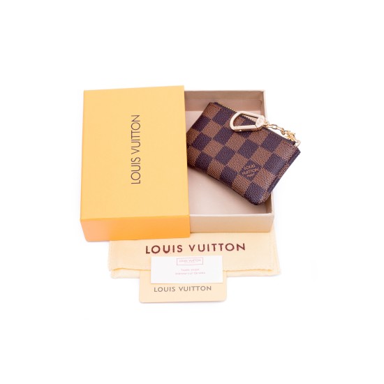 Louis Vuitton, Damier Canvas Key Pouch, Small Leather Goods