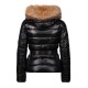Moncler, Women's Angers Daunen Jacket, with Fur Black