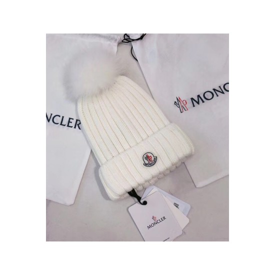 Moncler, Women's Hat, White