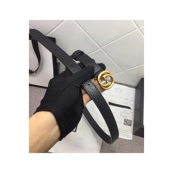 Gucci, Unisex Belt, 2 cm, Black