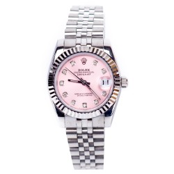 Rolex, Women's Watch, Date Just, Silver Pink