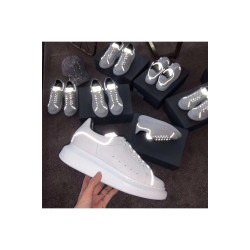Alexander Mcqueen, Women's Oversized Sneaker, Reflective, White
